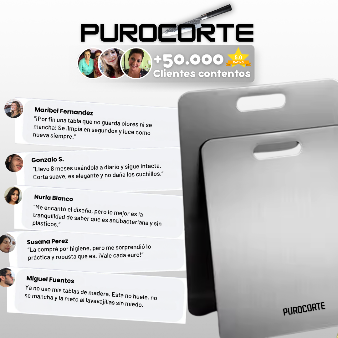 Tabla de Cortar de Titanio Puro Certificado